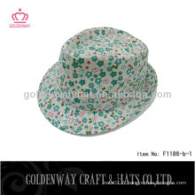 Filles Fedora Chapeaux Motif floral beaux chapeaux de soleil d&#39;été pour la conception personnalisée de dame